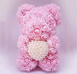 kleines Figur/ mittleres Figur: Teddy/Hase/Schuh/Einhorn/Herz und noch viel mehr mit kleine Duftrosen bedeckt